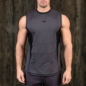 Superx apparel DC COMICS BATMAN Performance Tank Top - Gotham Grey
